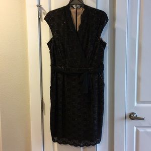 Black cocktail dress with sparkle